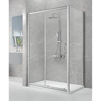 Triton Neo Eight Framed Rectangular Sliding Door Shower Enclosure Reversible Chrome 1000 x 800 x 1900mm (453TK)