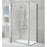 Triton Neo Eight Framed Square Pivot Door Shower Enclosure Reversible Chrome 800 x 800 x 1900mm (637TK)