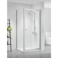 Triton Neo Six Framed Square Pivot Door Shower Enclosure Reversible Chrome 760mm x 760mm x 1850mm (158TK)