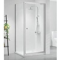 Triton Neo Six Framed Square Pivot Door Shower Enclosure Reversible Chrome 800 x 800 x 1950mm (892TK)