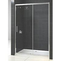 Triton Fast Fix Framed Rectangular Sliding Shower Door Chrome 1000 x 1900mm (587KT)