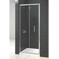 Triton Fast Fix Framed Rectangular Bi-Fold Shower Door Chrome 760 x 1900mm (546KT)