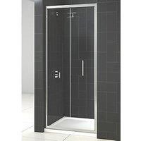 Triton Fast Fix Framed Rectangular Bi-Fold Shower Door Chrome 900 x 1900mm (441KT)