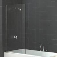 Triton Fast Fix Frameless Chrome Bathscreen 800 x 1500mm (648KT)