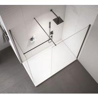 Nexa By Merlyn 8mm Black Frameless Wet Room Shower Screen Only  2015 x 1000mm