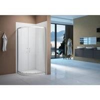 Shower quadrant 2 sliding door Merlin boost 800mm