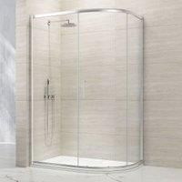 Nexa By Merlyn 8mm Chrome Offset Quadrant Single Sliding Door Shower Enclosure - 1900 x 800mm