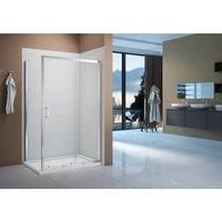 Nexa By Merlyn 8mm Chrome Framed Sliding Shower Door Only - 1900 x 1100mm