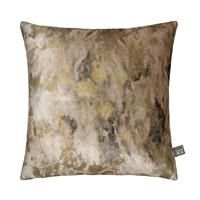 Scatter Box Caesium Faux Velvet Feather Filled Cushion, Gold, 43 x 43 Cm