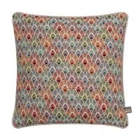 Scatter Box Lottie Fans Woven Jacquard Feather Filled Piped Edge Cushion