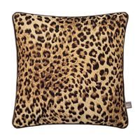 Scatter Box Gene Leopard Cushion, Orange & Brown