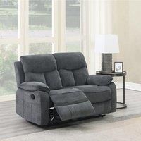 Image Furnishings Farah 2 Seater Dark Grey Manual, Grey