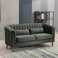 Image Furnishings Charlotte 3 Seater Green, Green