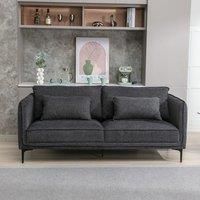 Image Furnishings Landon 3 Seater Dark Grey, Grey