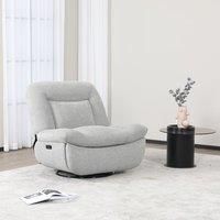 Image Furnishings Ebba Reclining Chair Light Grey, Grey