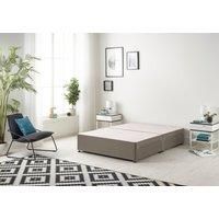 Somnior Ziggy Platform Divan Bed Base With 2 Drawers Tweed in Brown | Size: Super King