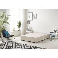 Somnior Ziggy Platform Divan Bed Base With 2 Drawers Tweed in Natural | Size: Super King