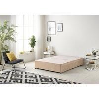 Somnior Universal Divan Bed Base with 2 Drawers Plush Velvet in Beige | Size: Super King