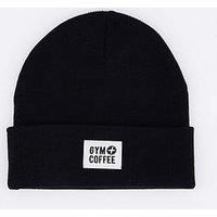 Gym + Coffee Knit Beanie - Black