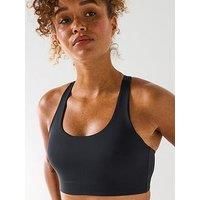 Gym + Coffee Womens Training Relentless Bra - Black