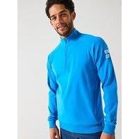 Gym + Coffee Men'S Training Chill Half Zip - Blue