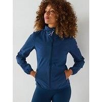 Gym + Coffee Womens Training Celero Jacket - Petrol Blue