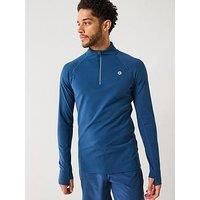 Gym + Coffee Men'S Training Relentless 1/4 Zip - Blue