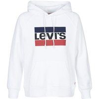 Levi's Women's Batwing Hoodie Plain Regular Fit Long Sleeve Hoodie, Off-White (Sportswear Hoodiee White 0001), X-Large