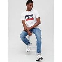 Levi's Men's Sportswear Logo Graphic T-Shirt, White (84 Sportswear Logo White 0000), Large