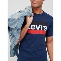 Levi's Men's Graphic T-Shirt, 84 Sportswear Logo Blue Dress Blues, L