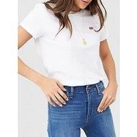 Levi/'s Ladies Perfect Tee T-Shirt, White (White Cn-100xx 0006), X-Small (Manufacturer Size: XS)