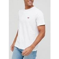 Levi's Men's Ss Original Hm Tee T-Shirt, White (Cotton + Patch White 0000), Large
