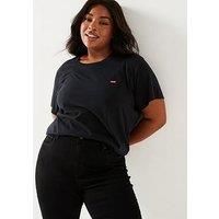 Levi's Plus perfect crew neck t shirt-Black