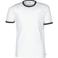 Levis  SS RINGER TEE  men's T shirt in White