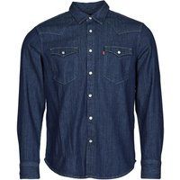 Levi/'s Men/'s Barstow Western Standard Shirt Indigo Rinse (Blue) S