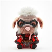 MARVEL Dogpool plush figure (26 cm) - detailed Super Hero plush toy from the MARVEL Studios Deadpool & Wolverine movie, toy for fans & collectors.