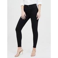Levi's Womens 720 High Rise Super Skinny Dark Blue 26x30 Irregular No Button