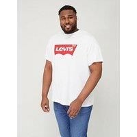 Levi/'s Men/'s Big & Tall Graphic Tee T-Shirt Batwing White (White)