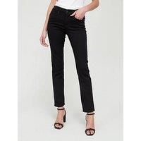 Levi/'s Women/'s 314 Shaping Straight Jeans, Soft Black, 31W / 30L