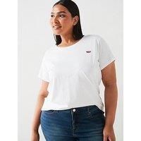 Levi/'s Women/'s Plus Size The Perfect Tee T-Shirt, White +, 4XL