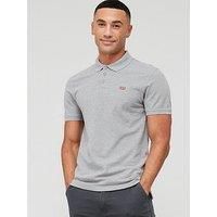 Levi/'s Men/'s Housemark Polo T-Shirt, Medium Grey Heather, L