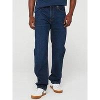 Levi/'s Men/'s 505 Regular Fit Jeans, Nail Loop Knot-Dark Indigo, 30W / 30L