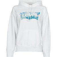 Levi/'s Women/'s Graphic Standard Sweatshirt, Batwing Fill Clouds White +, XXS