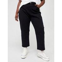 Levi/'s Women/'s PL 501 Crop Black Sprout Jeans, 18W