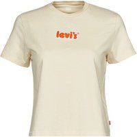 Levis  GRAPHIC CLASSIC TEE  women's T shirt in Beige