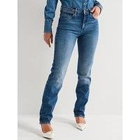 Wrangler Women/'s Straight Trousers, Airblue, 29W x 32L