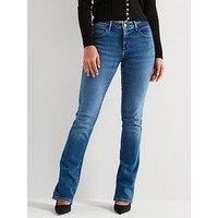 Wrangler Women/'s Bootcut Jeans, Black (Raven), 34W / 32L