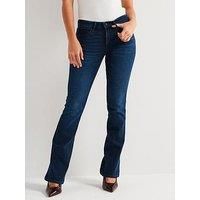 Wrangler Women/'s Bootcut Jeans, Nightshade, 32W / 32L