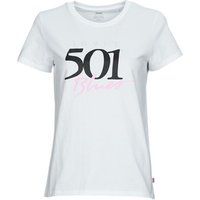 Levis  THE PERFECT TEE  women's T shirt in White