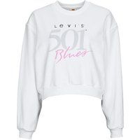 Levis  GRAPHIC VINTAGE CREW  women's Sweatshirt in White
